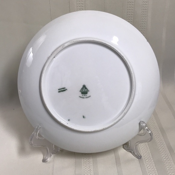 Antique LRL Limoges France plate Handpainted signed Lanoy marked - Picture 9 of 12